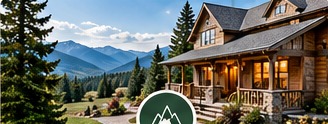 Mountain home overlooking the Blue Ridge